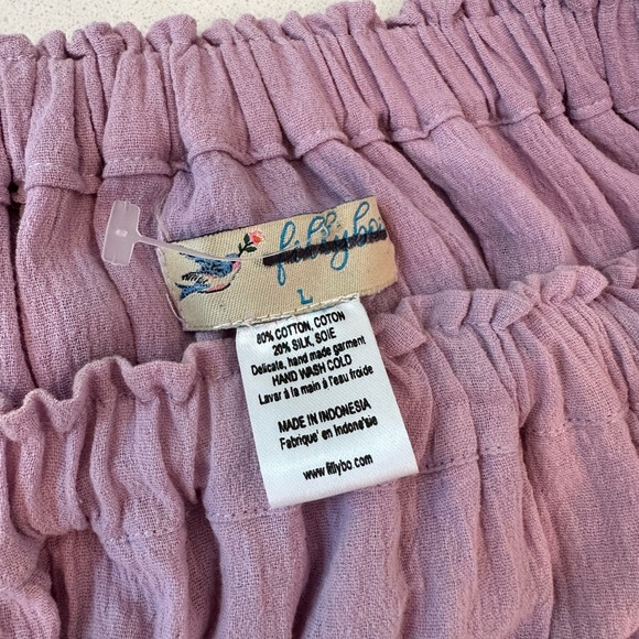 Worn Once Fillyboo Free People Seychelles Mini Dress Ruffle Lace Purple - Picture 8 of 10